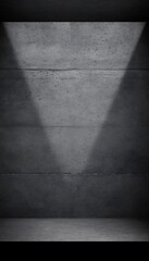 Aufkleber - Concrete wall with two light shafts