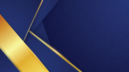 Blue and Gold Gradient Vector Background