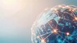 © SOEM - Conceptual image of a globe with network connections symbolizing global internet technology.