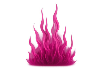 Poster - Pink fire burning brightly, intense flames casting vivid glow against clear backdrop, radiating dynamic visual energy for graphic design