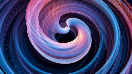 Aufkleber - A colorful swirl of light and color. The swirl is blue, purple, and pink. The swirl is very large and takes up most of the image