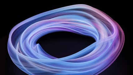 Aufkleber - A purple and blue swirl with a black background. The swirl is very large and has a very distinct shape
