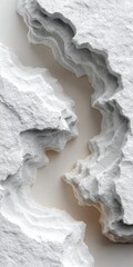 Poster - Abstract White Stone Formation 512x1024 Pixel Image Detailed Textured Rock Surface