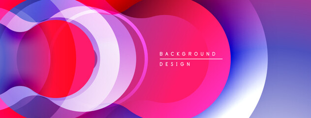 Poster - Abstract colorful waves, overlapping shapes create dynamic gradient background. Modern design, vibrant hues, smooth transitions.