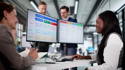 Aufkleber - Kanban Project Management Software On Laptop