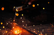 © kikujungboy - Closeup Steel welding with spark and fire
