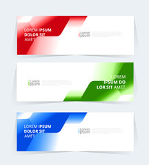 Wall Mural - Geometric banner design with Vector presentation template.