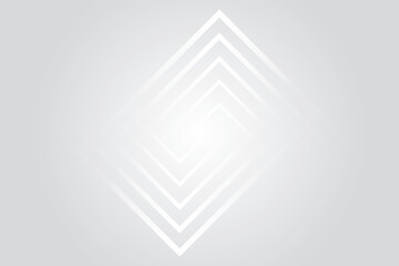 Poster - Abstract geometric pattern of concentric diamond shapes with a subtle gradient on a light gray background