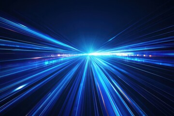 Poster - Futuristic abstract design showcasing energy and technology with dynamic light patterns in a dark environment