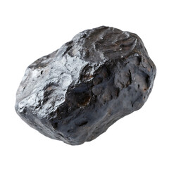 Wall Mural - A detailed asteroid or meteorite stone floating against a plain background isolated on a transparent background png