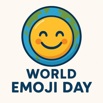 World Emoji Day Social Media Template Flat Cartoon Background Vector Illustration
