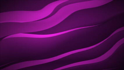 Poster - Abstract Purple Wavy Lines Background with Depth and Shadow Creating a Dynamic and Modern Aesthetic This