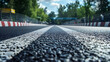 © ms creation - The start line on asphalt