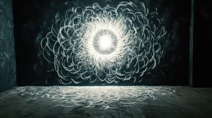 Poster - Abstract circular light design
