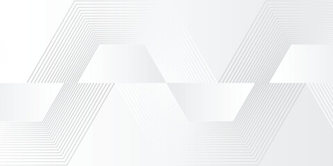 Poster - modern abstract half white hexagon lines. eps 10