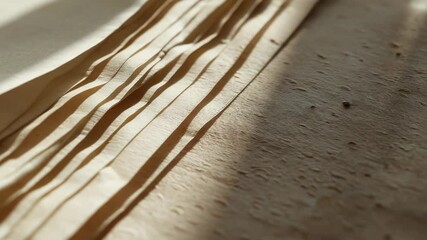 Poster - A close-up shot of a piece of paper lying on a table with unknown contents