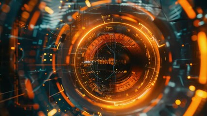 Poster - A futuristic-looking computer screen with a modern interface and unknown functionality