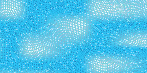 Fototapete - blue bstract background dotted halftone gradient texture.