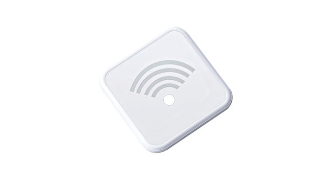 Smart NFC antenna sticker, Transparent background, PNG file