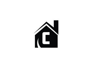 Poster - A full collection of monogram logos featuring letters A to Z integrated into a bold, black house silhouette. Perfect for real estate agencies, home builders, architecture firms, and property 0101