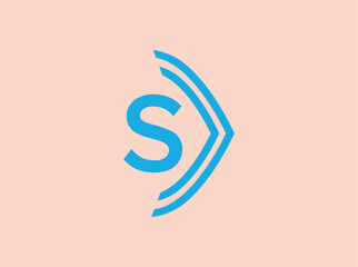 Poster - A collection of sleek and modern monogram logos featuring the letter “S” in various abstract and geometric styles. Designed with clean blue lines and minimalist aesthetics, these logos are 001