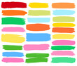 © Deny - set of watercolor paint strokes
