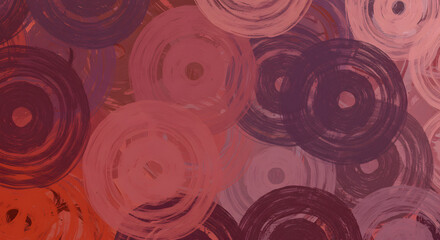 Poster - Abstract Circle Pattern: Artistic circles swirl together, their brushstrokes telling a story of abstract form and artistic expression. Blending colors and captivating textures.