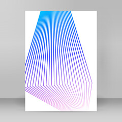 Poster - Design brochure A4 format advertising, jpg new product newsletters, technology graphics, report firm, event party Business templates for multipurpose presentation. Easy editable waves lines