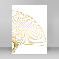 Poster - Easy editable vector spiral, circle, lines. brochure A4 format advertising, new product newsletters, technology graphics, report firm, event party Business templates for multipurpose presentation jpg
