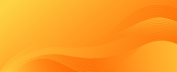 Poster - Vector orange line background curve element with white space for text and message design. vector Eps 10
