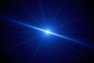 image of a blue planet with a bright light coming out of it