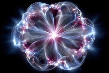 Poster - Colorful explosion of energy in abstract design illustrating cosmic phenomena