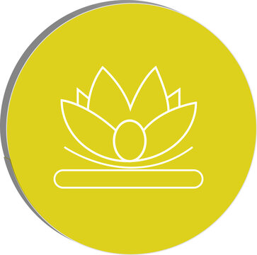 Lotus Symbol of Peace and Purity: a pristine line-art rendering of a lotus flower. It is featured in the center, a minimalist design that exudes serenity, with a sense of tranquility, peace.