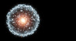 © Ozi - A bright, glowing sphere with an explosion-like effect and radiating light.