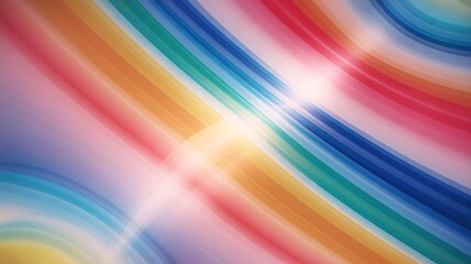 Poster - Vibrant rainbow spectrum flowing abstract background blue