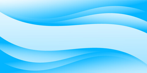 Poster - Abstract white wavy glowing lines on a blue background. Futuristic digital high-technology pattern. Health Care concept.