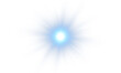 © Ihor Nemynushchyi - Bright lens flare. Blue glow effect. Starry flares with shimmering highlights. Bright blue light effect.
