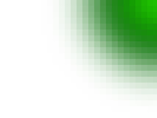 Poster - Abstract pixelated green shape with a gradient effect against a black background