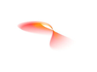 Poster - Abstract red and orange spiral shape with light reflections over a black background