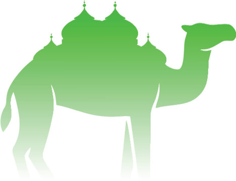 Illustration of Eid al-Fitr and Eid al-Adha icons, with transparent background suitable for design needs