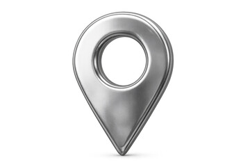 Fototapete - Location pin gleaming against transparent backdrop, symbolizing global positioning and digital navigation marker