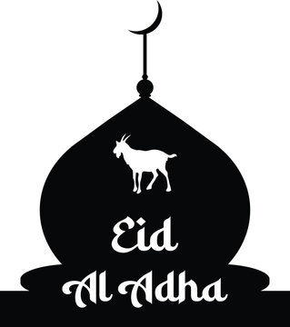 Illustration of Eid al-Fitr and Eid al-Adha icons, various sacrificial animals with transparent backgrounds as per design needs