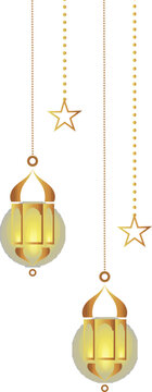 Illustration of Eid al-Fitr and Eid al-Adha icons, various sacrificial animals with transparent backgrounds as per design needs