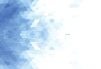 Poster - Abstract blue geometric background with triangles isolated on white background