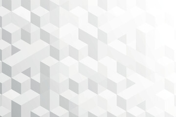 Aufkleber - Abstract isometric cube pattern background, isolated on white background, featuring a modern geometric design with subtle gradients