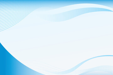 Aufkleber - Subtle blue abstract background with smooth waves and a clean design