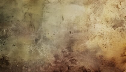 Leinwandbilder - weathered grunge texture with earth toned stains, cracked canvas surface, and distressed vintage look ideal for war-themed poster, digital background, or historic design artwork composition

