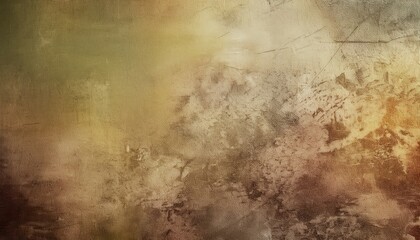 Poster - weathered grunge texture with earth toned stains, cracked canvas surface, and distressed vintage look ideal for war-themed poster, digital background, or historic design artwork composition

