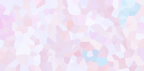 Poster - Beautiful multicolor and white crystallized polygon background. abstract light stone tile pattern. modern wallpaper, trendy simple minimal geometric pastel background vector abstract mosaic backdrop.