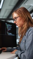 Poster - Software Programmer Or Coder Woman